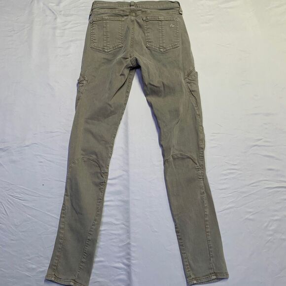 Rag & Bone Skinny Jeans Size 26 Dist Army Green Stretch Denim W1541O337 - Picture 7 of 13